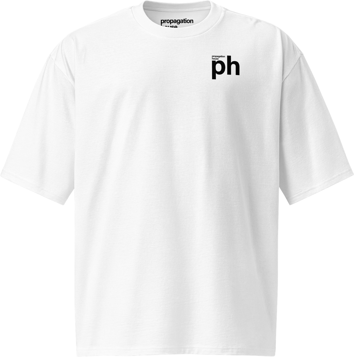 Daily Edition Tee &mdash; white heavyweight cotton with a chest print